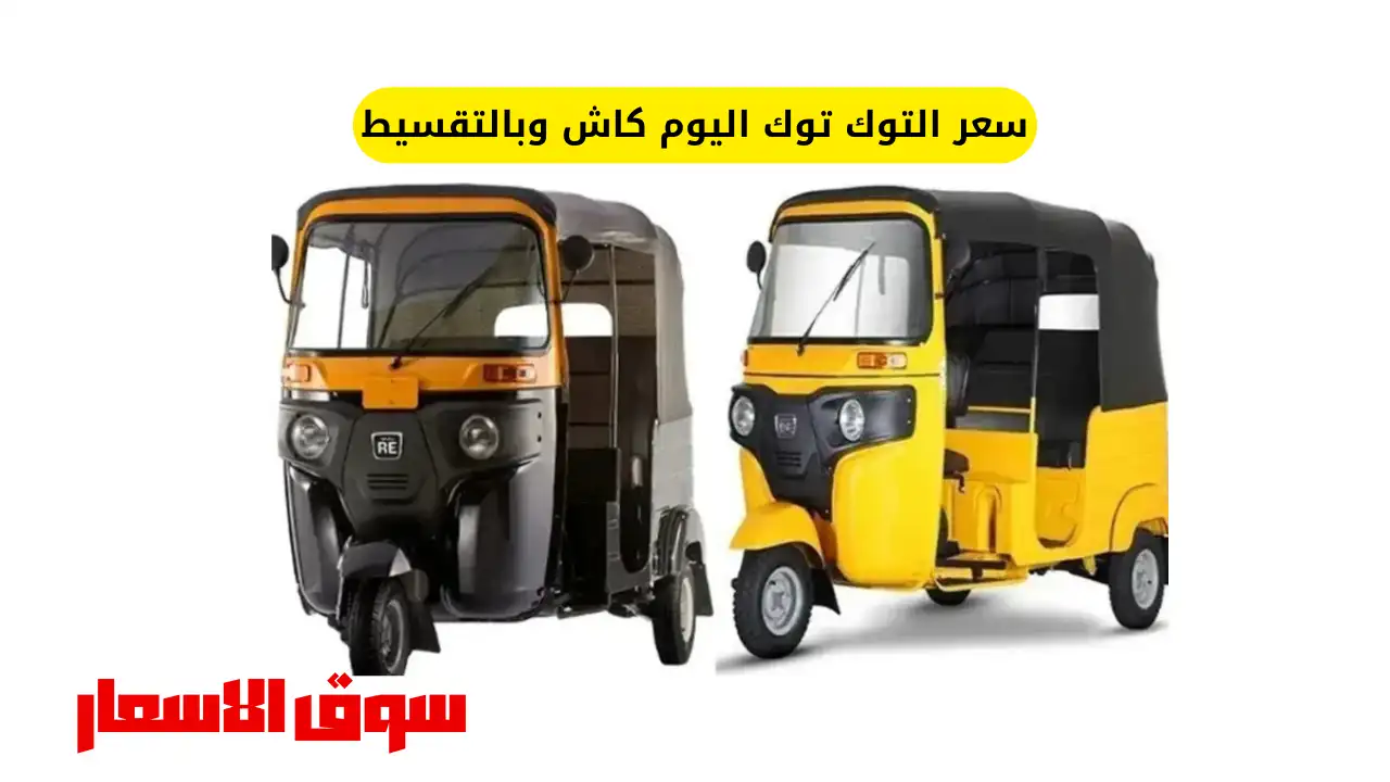 سعر التوك توك اليوم كاش وبالتقسيط