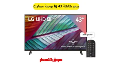 سعر شاشة lg 43 بوصة سمارت