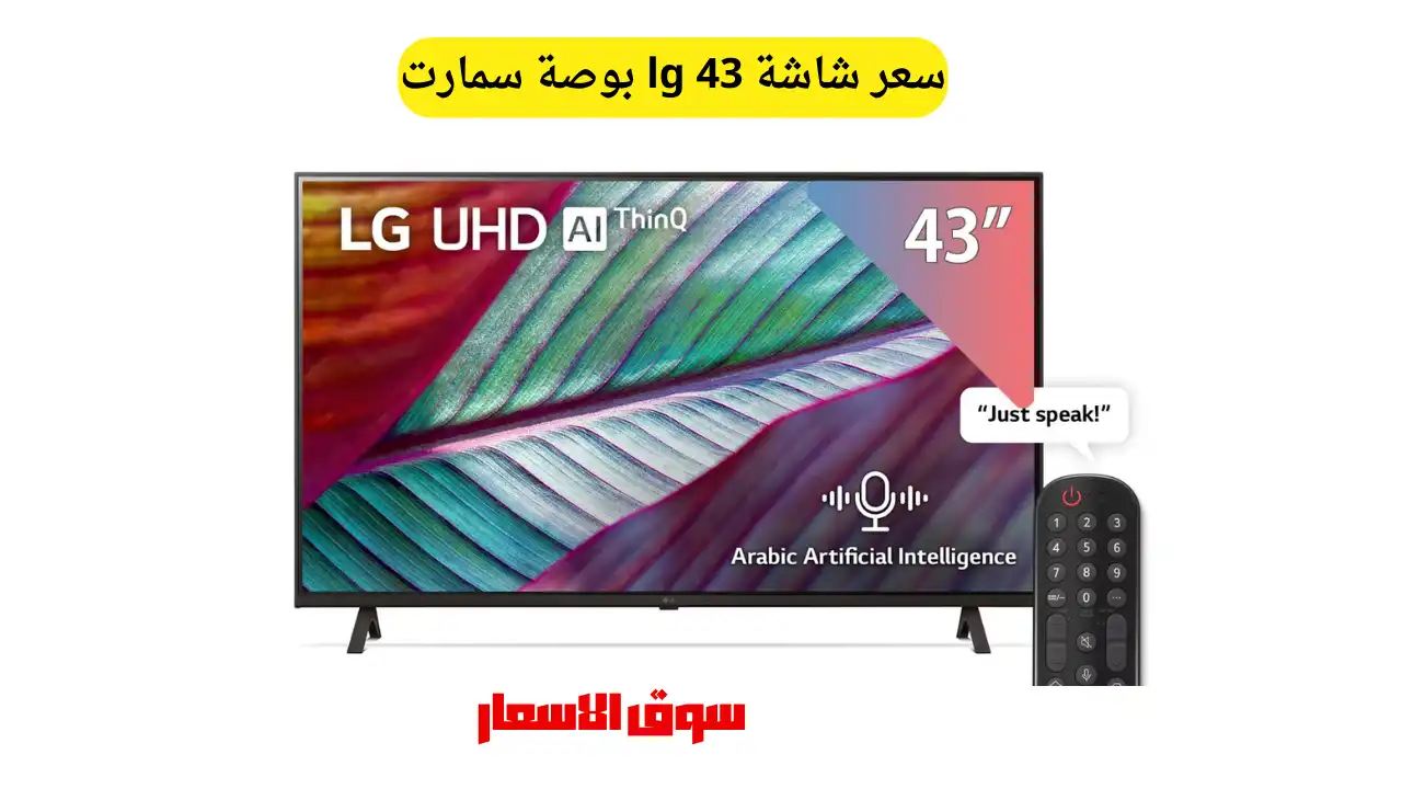 سعر شاشة lg 43 بوصة سمارت