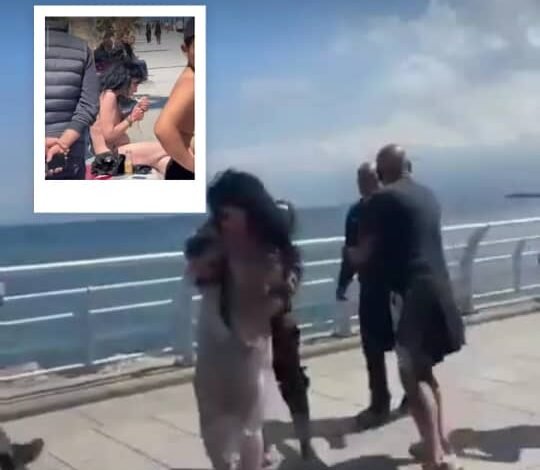 فيديو فتاة كورنيش بيروت الروشة
