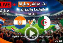 موعد مباراة الجزائر وهولندا اليوم