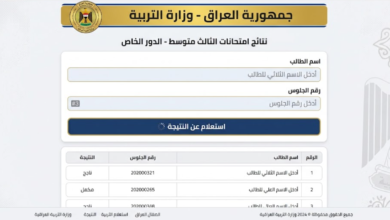 نتائج الثالث متوسط الدور الخاص 2026