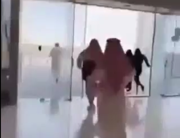 فيديو الاعتداء على مطار الملك فهد بالدمام